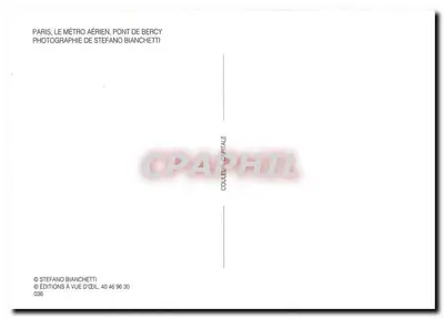 Paris, o metrô aéreo, ponte de Bercy — fotografia de Stefano Bianchetti, edições Vue d'Œil, n° 036 — Verso