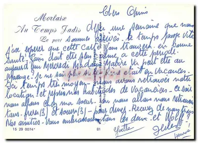 Morlaix (Finistère) — widok portu — Éditions Jean-Jaures, n° 81 — Rewers