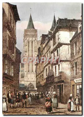 Vue de Quimper — A Bretanha Antiga — Edições de Arte JOS. Le Doré
