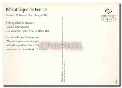 Bibliothèque de France — chantier à Paris — éditeur — Rewers