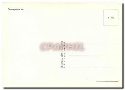 Cena pastoril — Edições CAP Théolac — n° 87.413 — Verso