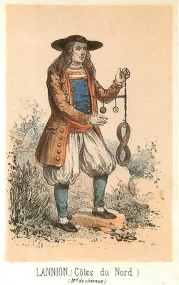 Lannion (Côtes du Nord) — Vendedor de cabelos — Coleção Museu Departamental Bretão, Quimper