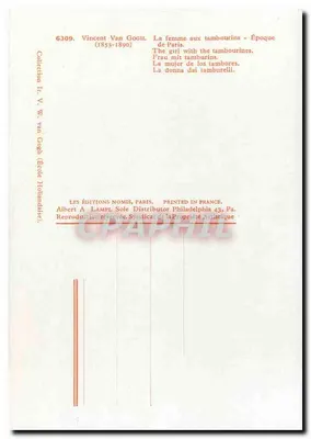 A mulher dos tambores — Época de Paris — Edições Nomis, Paris, n° 6309 — Verso