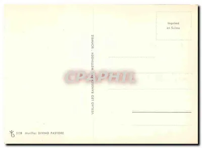 Divino Pastore — werk van El Greco — uitgever Verlag Leo Bandschap, Wettlingen — Achterkant