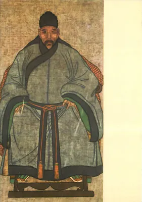 Retrato de monge taoísta — Dinastia Ming (?) (1368-1644) — Editor Brapiet Dessin, Milão, n° 10127