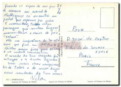 Valença do Minho — Aspectos de Valença do Minho — Edições Lusófonas — Verso