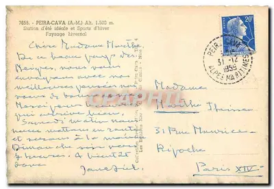 Peira-Cava — Estação de verão ideal e Esportes de inverno — Mar — Verso