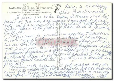 A Capela Nossa Senhora da Vida em Mougins — Alpes-Maritimes — Edições S.E.P. S.A.S.S. — Verso