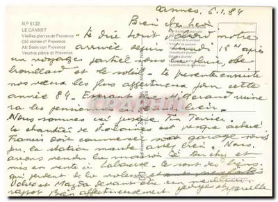 Le Cannet — Vieilles pierres de Provence — édition Art & Mail — Verso