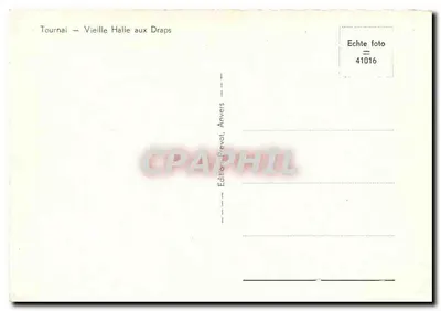Tournai — Velha Casa do Lino — Edição Prevot, Anvers, n° 41016 — Verso