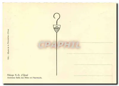 Abadia N.-D. d'Orval — Sala Antiga dos Hóspedes e Farmácia — Editor: Abadia N.-D. d'Orval — Verso