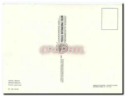 Costa Brava — Ampuriabrava — Postales Internacional Color — Verso