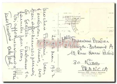 Katedra w Sewilli — widok z powietrza — Wydawnictwo Piqué, Barcelonie — Rewers