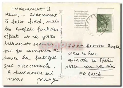 Londyn — widok na Parlament i Big Ben — FISA - Wielka Brytania — Rewers