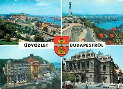 Budapest — Vista panorâmica e monumentos — Editora Gellért