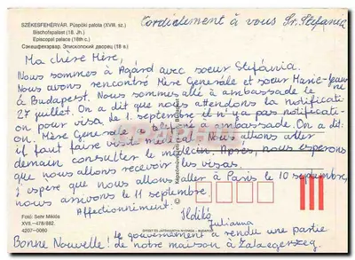 Székesfehérvár — Palácio Episcopal (século XVIII) — Fotó: Sehr Miklós, 4207-0080 — Verso