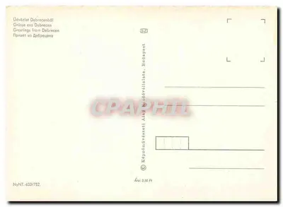 Widok Debreczna — sześć scen — Képzőművészeti Alap Budapest — Rewers