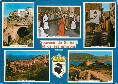 Sartène — Dia da Sexta-Feira Santa — Lembrança de Sartène e de suas proximidades — Editor: Bisson de R. Louis