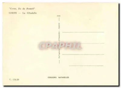 Corte — La Citadelle — Kallitacolor, Crèix-d’Alexandre — Rewers