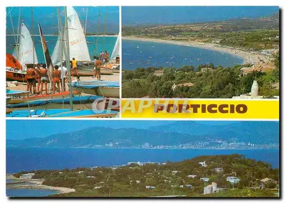 Porticcio — vista panoramica e spiaggia — Graphique Porticcio