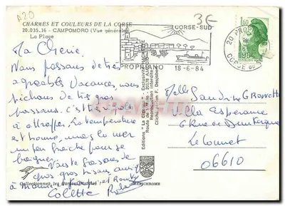 La Crierie — Ogólny widok — Wydawnictwo F. Desjobert — Rewers