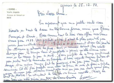 Stara kaplica — Obraz Fortuné — wydawca nieznany, n° 00208 — Rewers