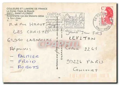 Saint-Florent — Ansicht der Häuser am Ufer — Éditions d'art Lyon — Rückseite