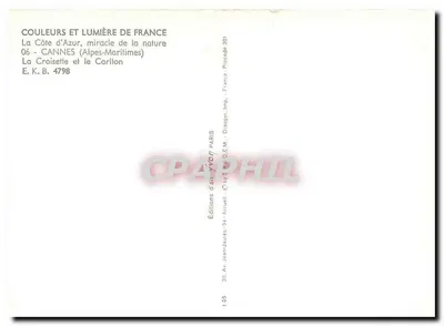 Cannes — La Croisette i Carlton — Éditions d'Art Yvot, nr 4798 — Rewers