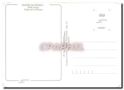 Fiesta na Rivierze — Côte d'Azur — Wydawca: Images de France, Toulouse — Rewers