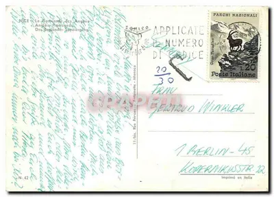 La Promenade des Anglais — Nice — Wydawca N. 42 — Rewers