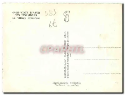 Les Issambres — Aldeia Provençal — Éditions SE.P.T. — Verso
