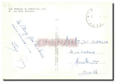 Pérouges (Ain) — La Porte d'En-Haut — Collection Chardons & Jansol — Rewers