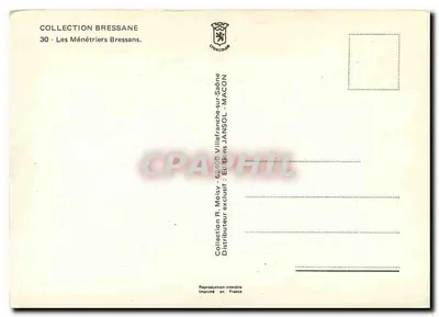 De Bressane Menestrelsen — Collectie Bressane n°30 — Uitgaven Jansol — Achterkant