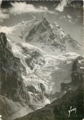 La Meije, Grand Pic 3.983 metros — y el Glacier de la Meije — Yvon