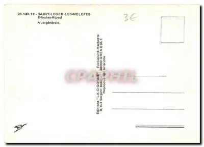 A Cegonha — Vista geral — Edições 'La Cigogne', Grenoble — Verso
