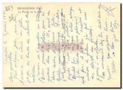 A Pierre de la Réa — Draguignan (Var) — Edição Sadi Carnot, n°30 — Verso