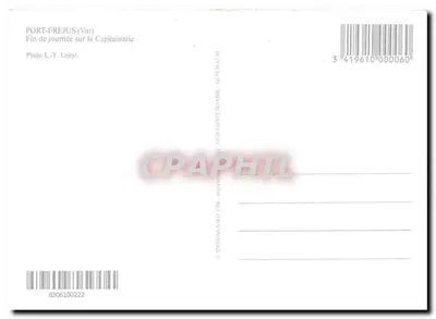 Porto de Fréjus — Fim do dia na Capitainerie — Edições S.A.R.O. n° 341961000060 — Verso