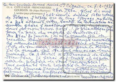 Vue panoramique de Saint-Cézaire-sur-Siagne — Côte d'Azur — Les Éditions Gilletta — Verso