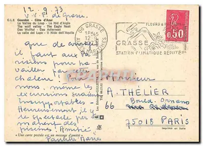 La Vallée du Loup — Le Nid de l'Aigle — Editor G. L. Gourdon — Reverso