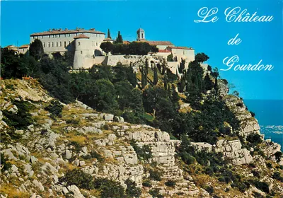 O Castelo de Gourdon — vista panorâmica — Les Editions Gilletta, n° GL 28