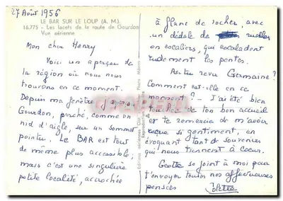 Le Bar sur le Loup — Widok z powietrza — Éditions CIM — Rewers