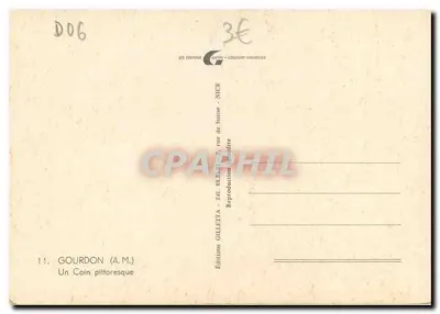Gourdon (A.M.) — Um canto pitoresco — Éditions Gilletta, Nice — Verso