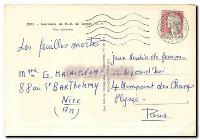 Sanktuarium N.-D. de Laghet — Widok z powietrza — Les Artistes Paysagistes (P.-de-b.) — Rewers