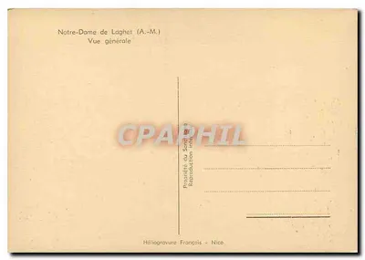 Notre-Dame de Laghet — Algemene uitzicht — Héliogravure François - Nice — Achterkant