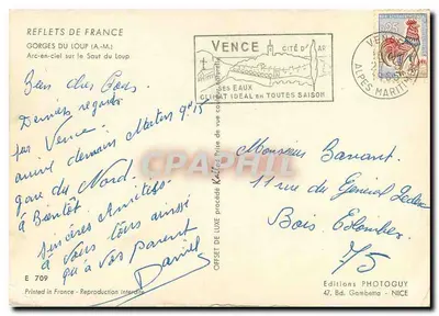 Gorges do Loup — Arco-íris sobre o Saut do Loup — Editions Photoguy — Verso