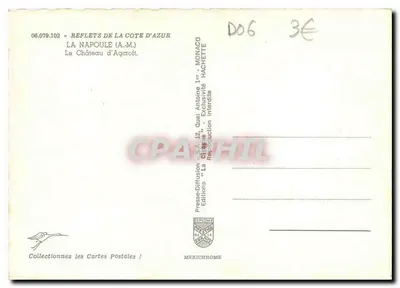 Zamek Agcroft — La Napoule (A.-M.) — Wydawnictwo La Chérie — Rewers