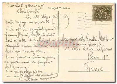Cabo Girão — Portugal Turístico — n°11638 — Verso