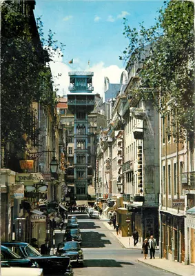 Lisboa — elevador de Santa Justa — editor DILLA, n°251