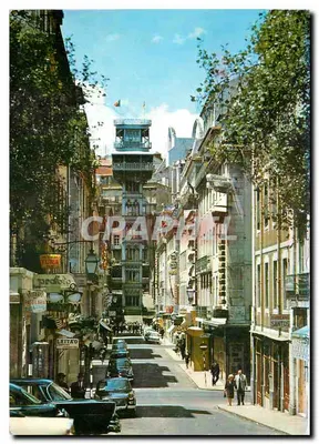 Lisbonne — Elevador de Santa Justa — editor Crapapel, n°251