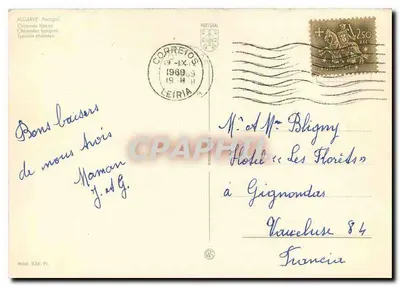 Algarve — Typowe kominy — Wydawca Mod. 836 Pr. — Rewers